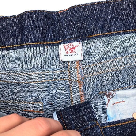 BRAND New Vintage True Religion Embroidered Jeans Size 36 BILLY Blue - Picture 12 of 13